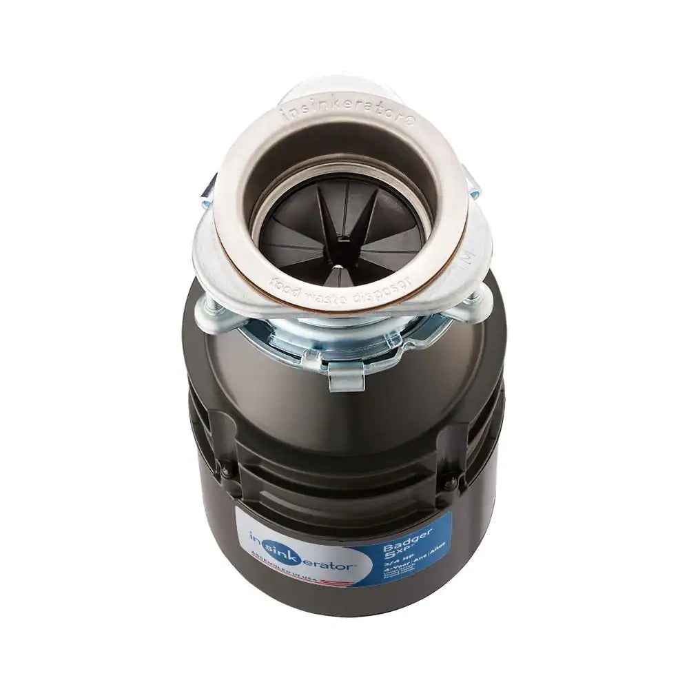 InSinkErator Badger 5XP Power Series 3/4 HP Garbage Disposal without Power Cord - Top View