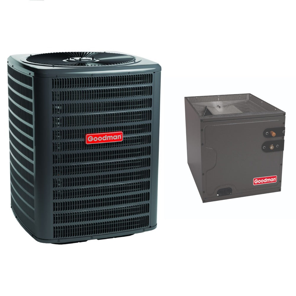 2.5 Ton 14.3 SEER2 Goodman AC GSXB403010 and Vertical Coil CAPTA3022B4 - Bundle View