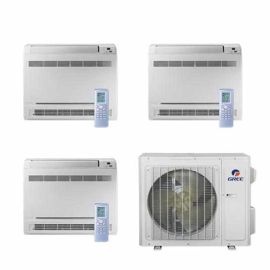 Mini Split Air Conditioner GREE Multi21+ 42000 BTU Mini Floor Console 9K+9k+12k