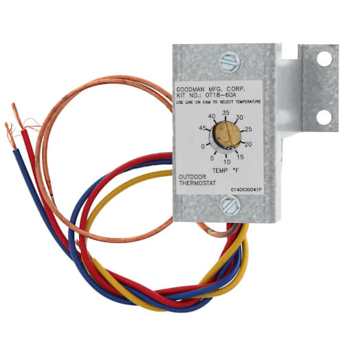 Goodman Outdoor Heat Pump Thermostat Model OT18-60A - Main View