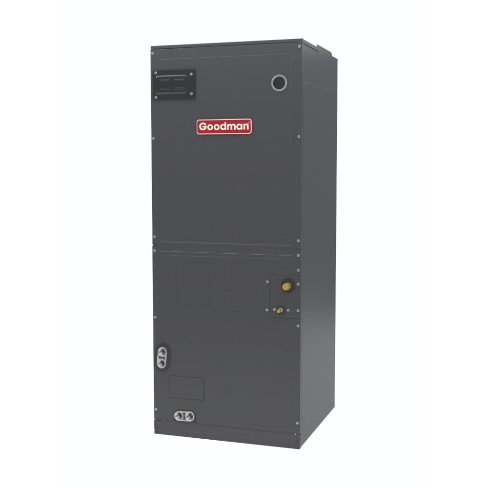Goodman AMVE36CP1400 3 Ton Multi-Positional Air Handler with Variable Speed ECM Motor and Internal EEV - Angled View