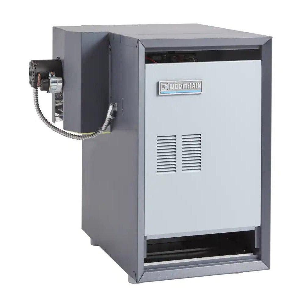 Weil-McLain CGi-8 Series 4 222,000 BTU Cast Iron Natural Gas Boiler - Angled View