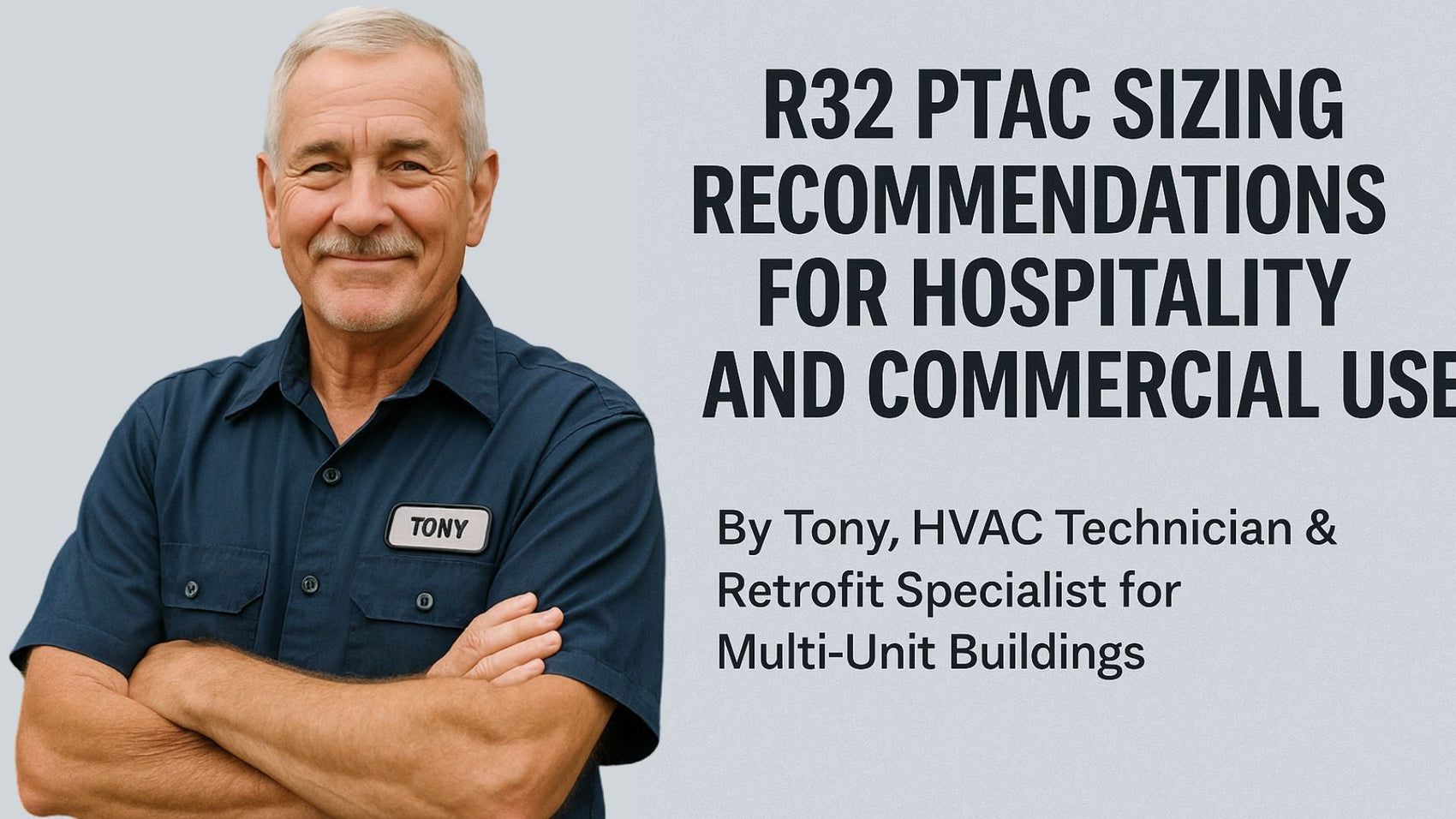 R32 PTAC Sizing Recommendations for Hospitality and Commercial Use - By Tony, HVAC Technician & Retrofit Specialist for Multi-Unit Buildings