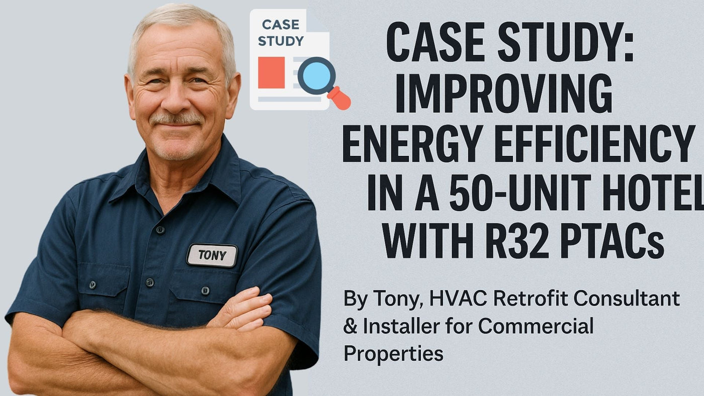 Case Study: Improving Energy Efficiency in a 50-Unit Hotel with R32 PTACs - By Tony, HVAC Retrofit Consultant & Installer for Commercial Properties