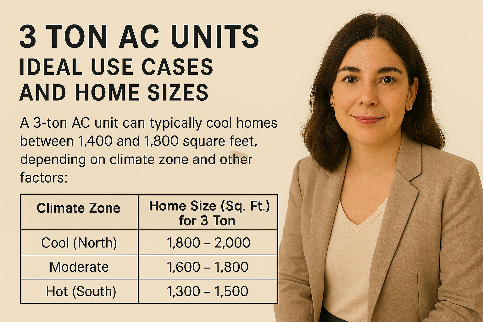 3 Ton AC Units – Ideal Use Cases and Home Sizes