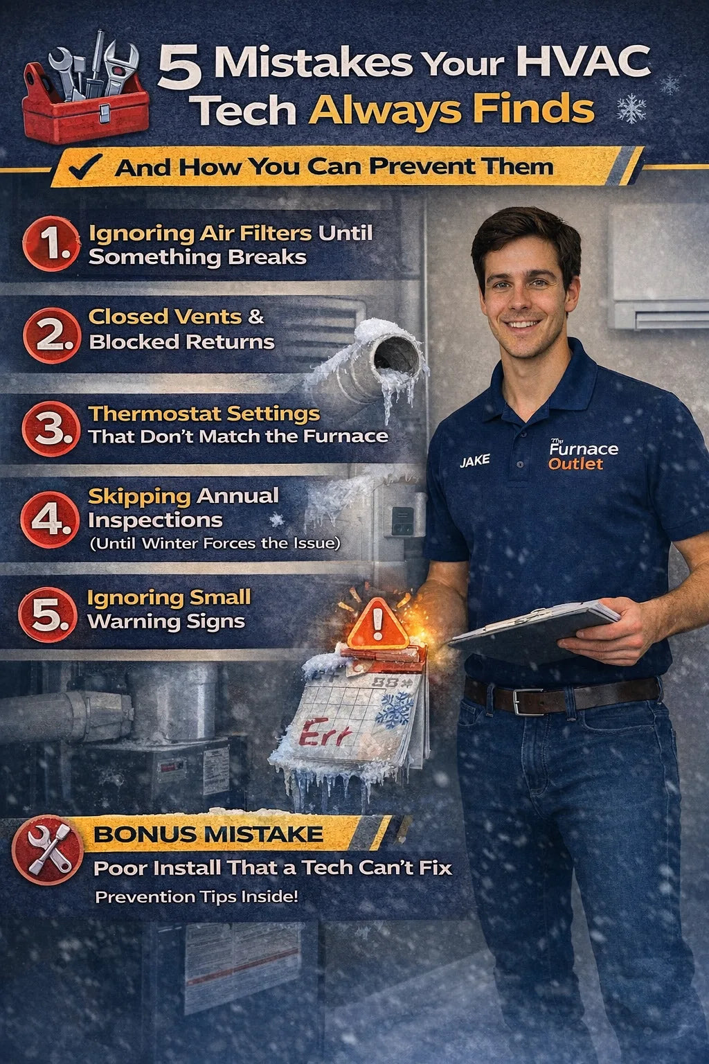 5 Mistakes Your HVAC Tech Always Finds (And How You Can Prevent Them)