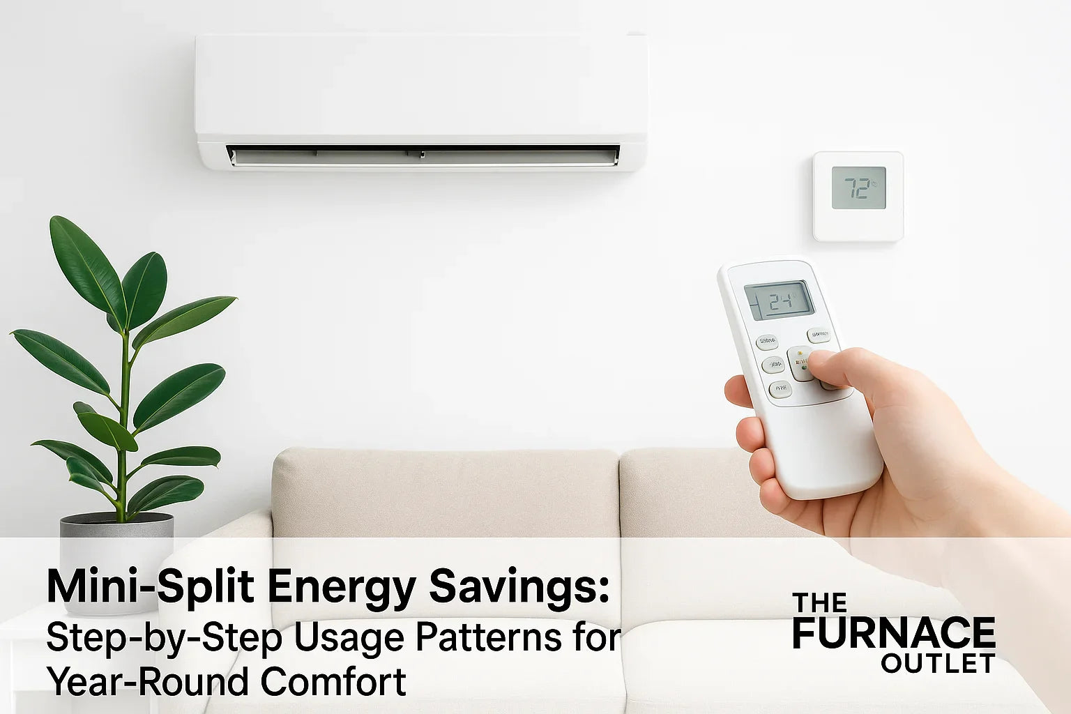  A gray central air conditioner and furnace side by side in a clean white room.