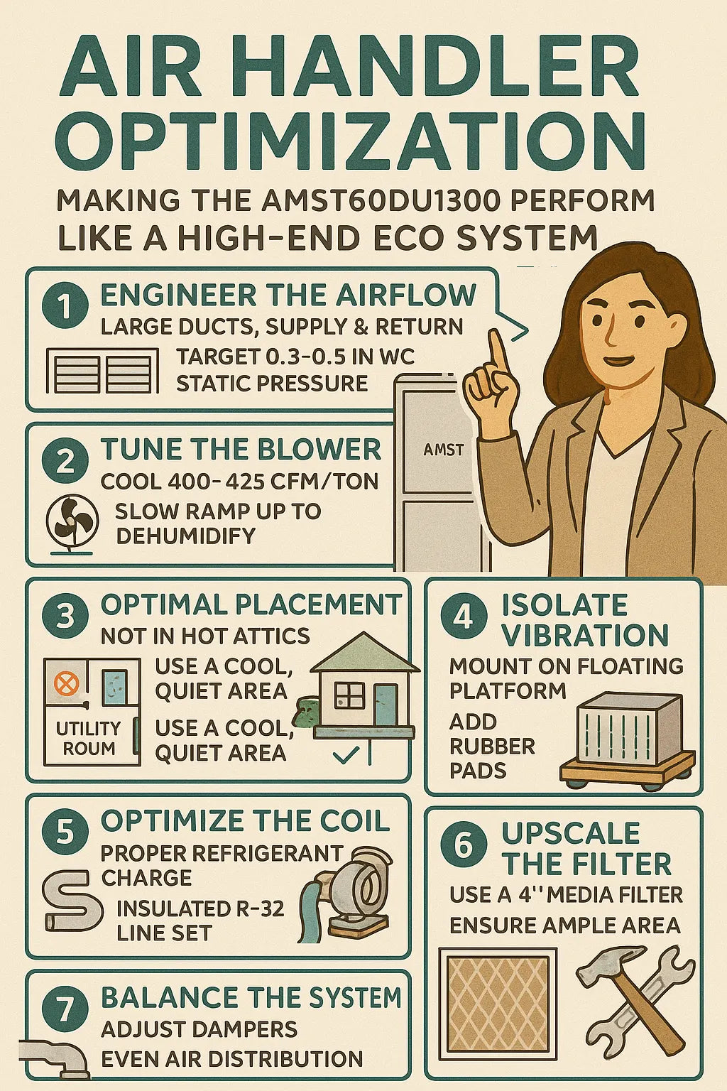 Air Handler Optimization — Making the AMST60DU1300 Perform Like a High-End Eco System