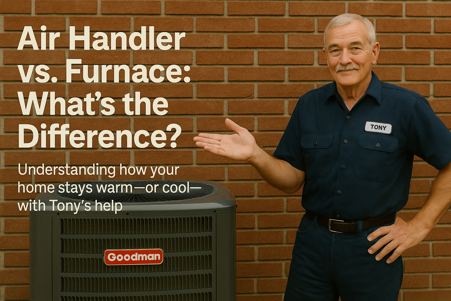 Air Handler vs. Furnace: What’s the Difference? Understanding how your home stays warm—or cool—with Tony’s help.