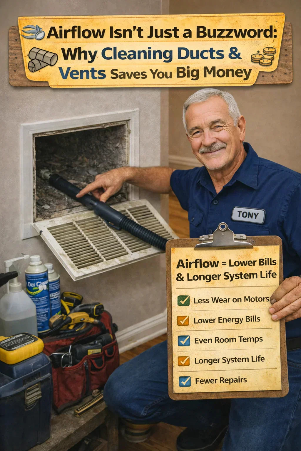 Airflow Isn’t Just a Buzzword: Why Cleaning Ducts & Vents Saves You Big Money