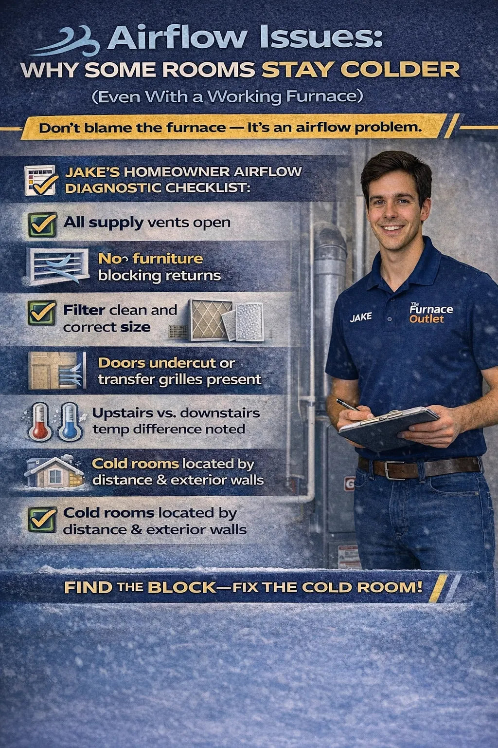 Airflow Issues: Why Some Rooms Stay Colder (Even With a Working Furnace)