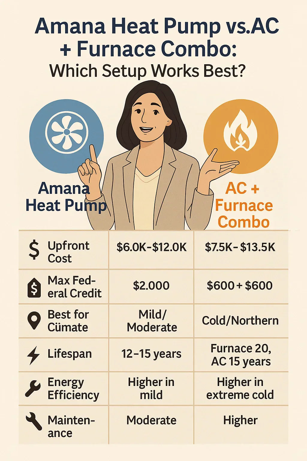 Amana Heat Pump vs. AC + Furnace Combo Which Setup Works Best