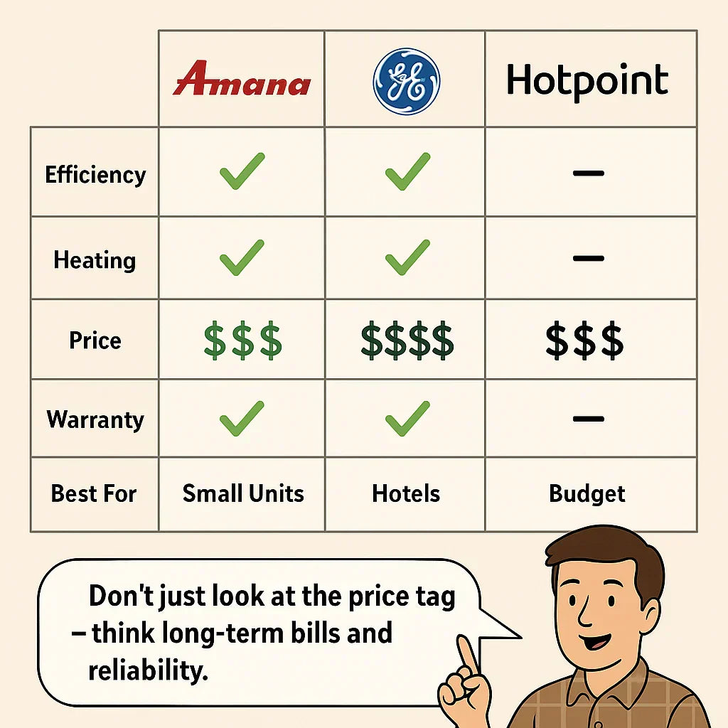 Amana vs. GE vs. Hotpoint: Which PTAC Brand Offers the Best Value in 2025?