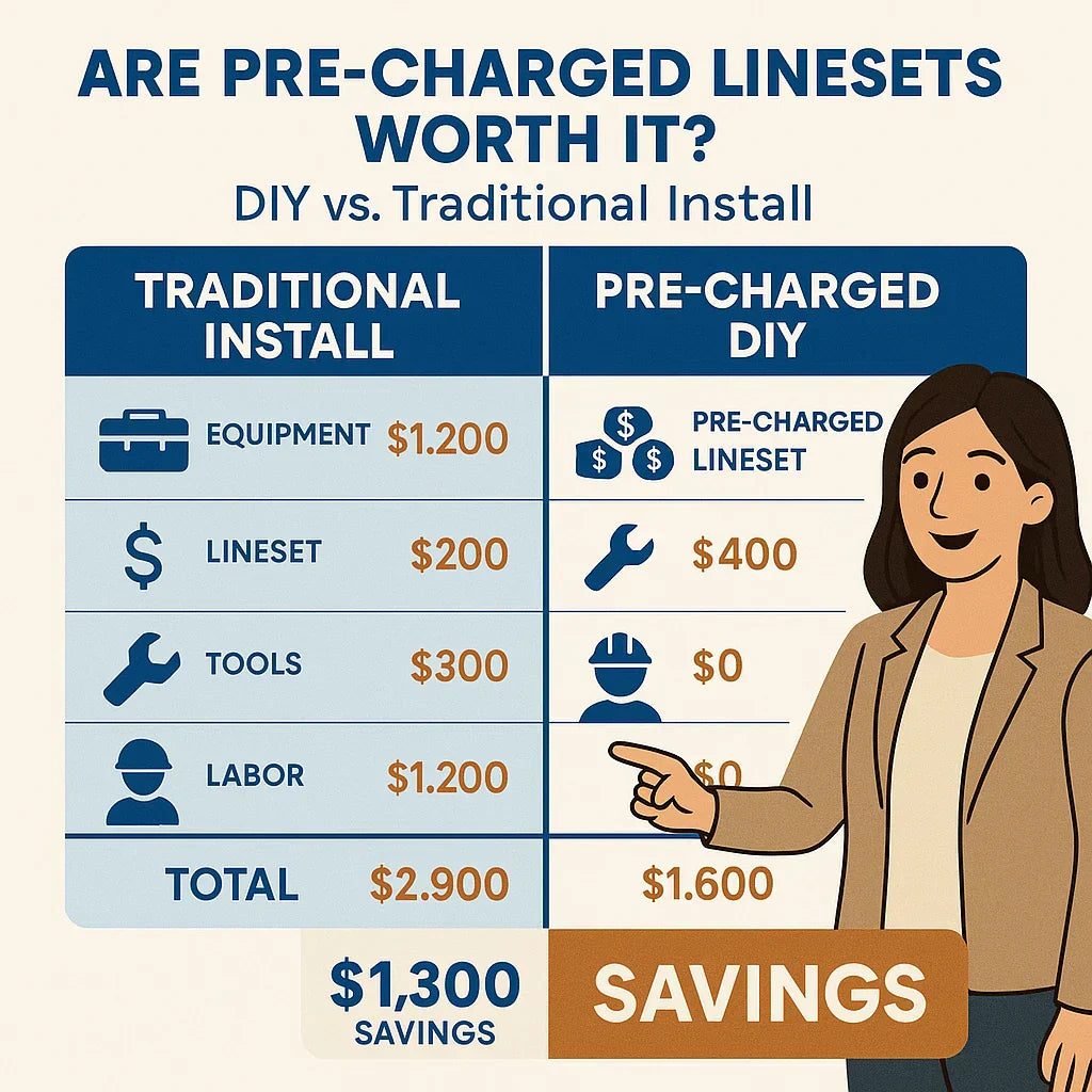 Are Pre-Charged Linesets Worth It? Cost, Convenience & DIY Savings