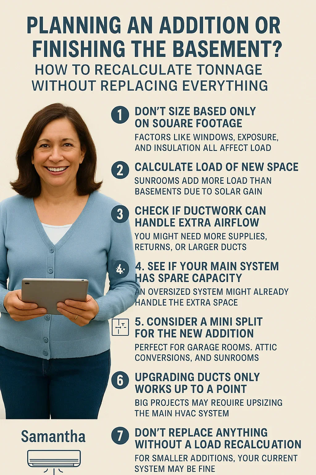 Are You Planning an Addition or Finishing the Basement How to Recalculate Tonnage Without Replacing Everything