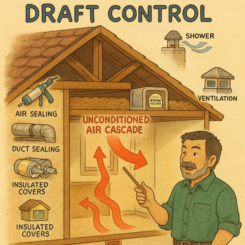 Attic Thermal Draft Control: Mike’s Strategy for Stopping “Unconditioned Air Cascades