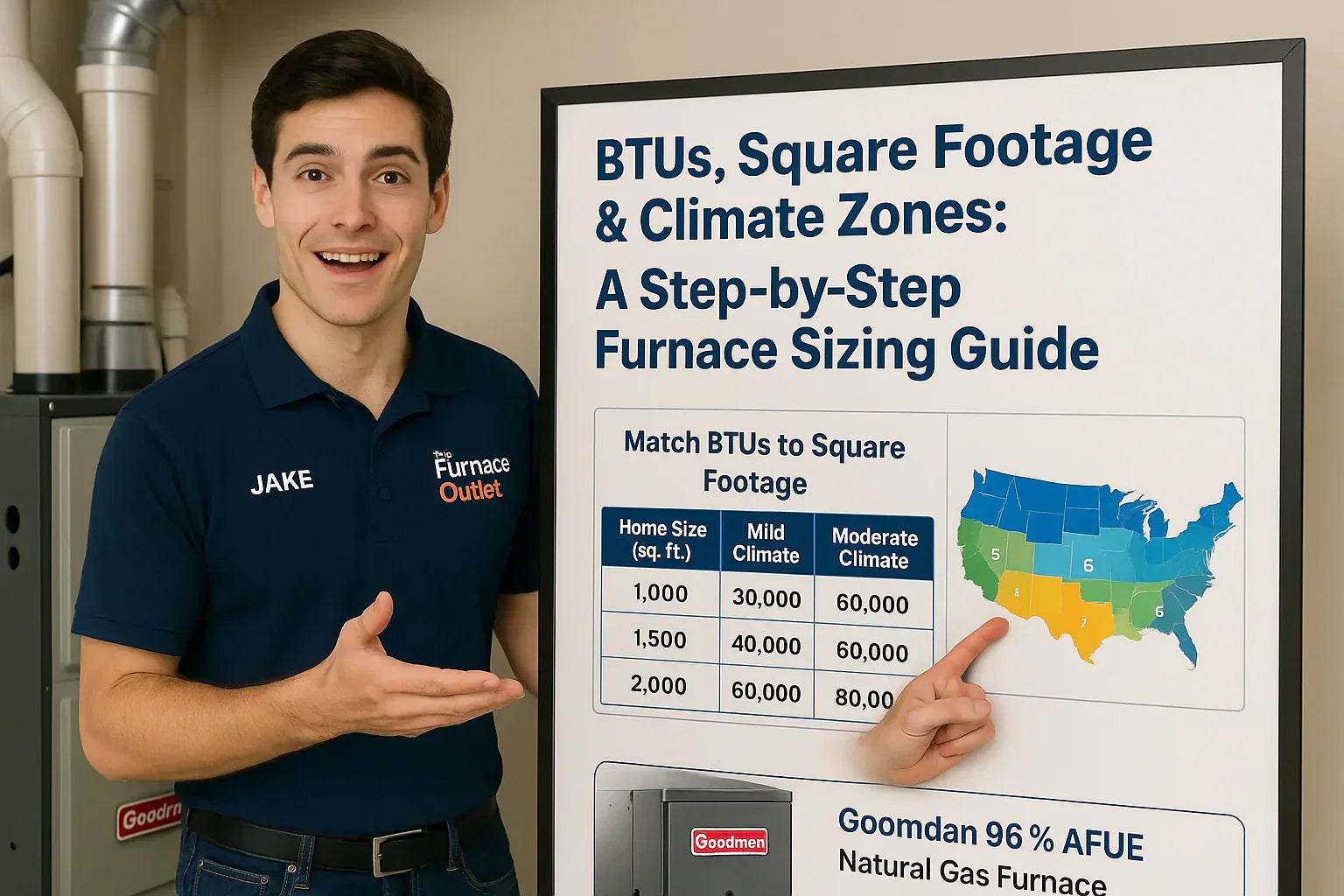 BTUs, Square Footage & Climate Zones: A Step-by-Step Furnace Sizing Guide