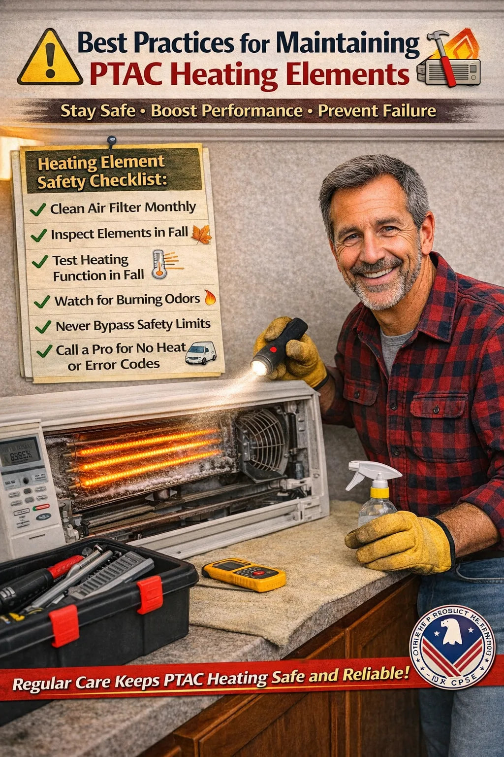 Best Practices for Maintaining PTAC Heating Elements