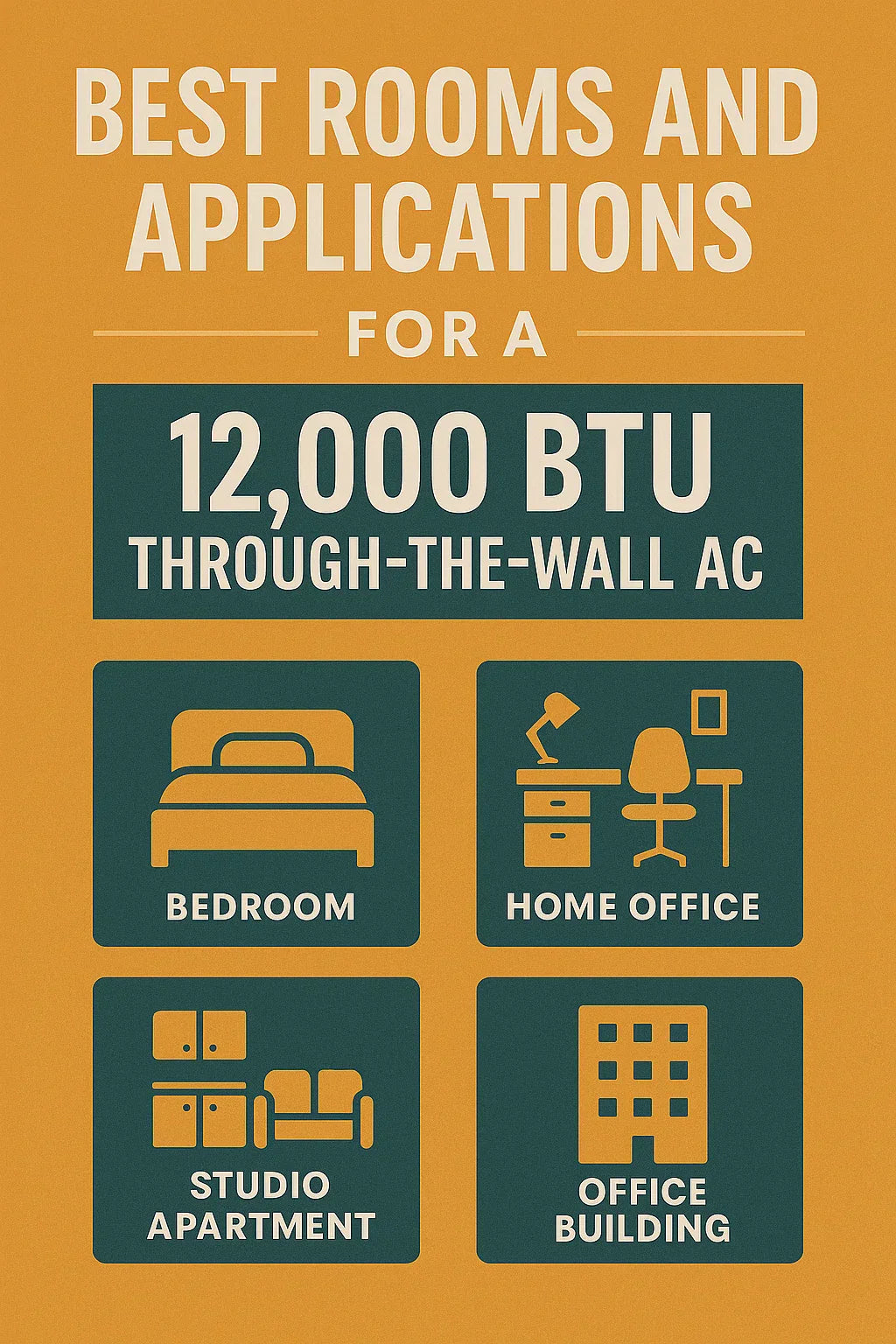 Best Rooms and Applications for a 12,000 BTU Through-the-Wall AC
