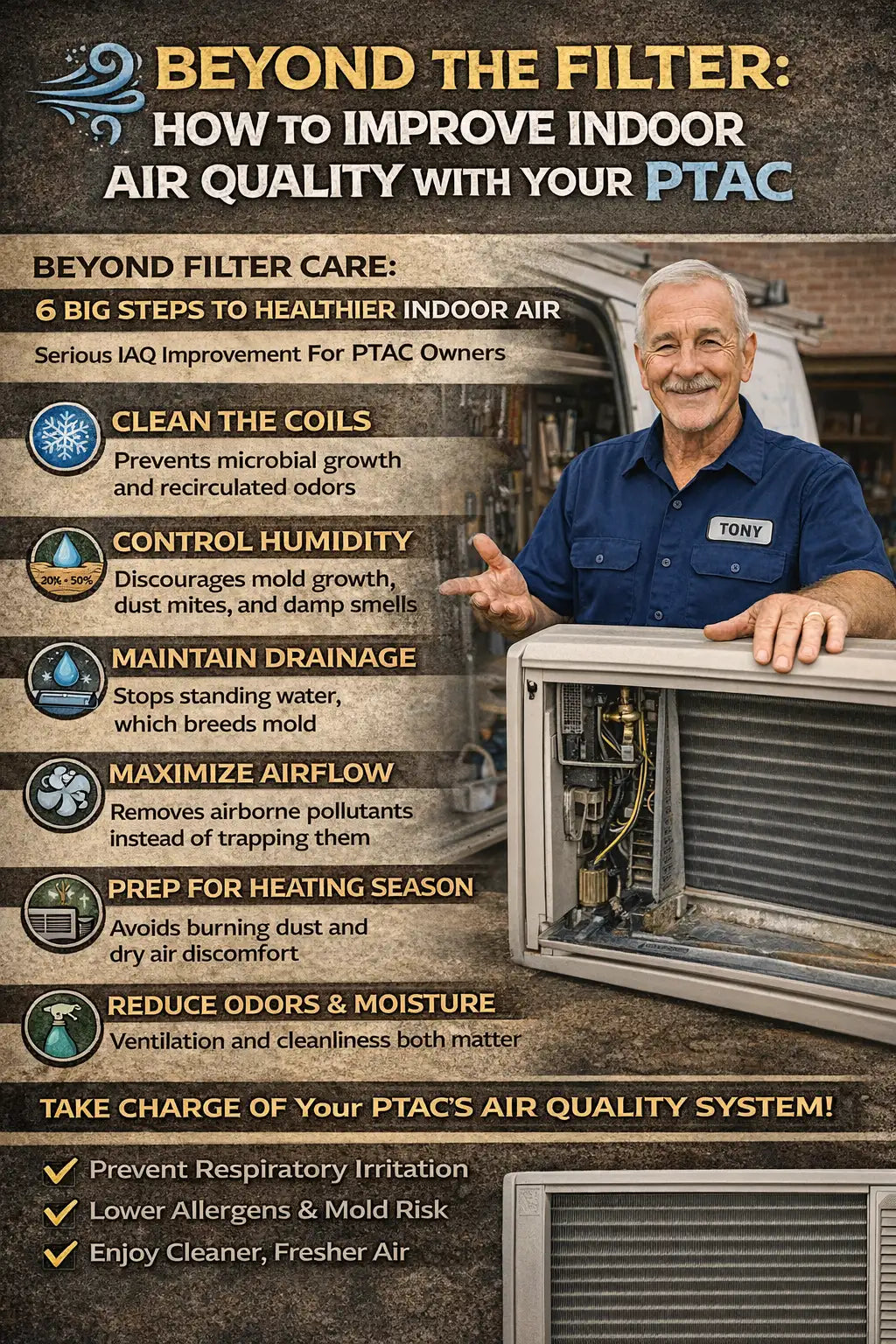 Beyond the Filter: How to Improve Indoor Air Quality With Your PTAC
