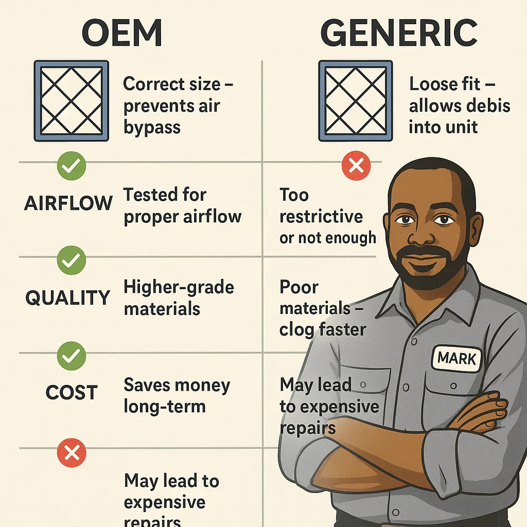 Can Using Generic Filters Damage Your PTAC? An honest look from Mark at off-brand filters vs. OEM