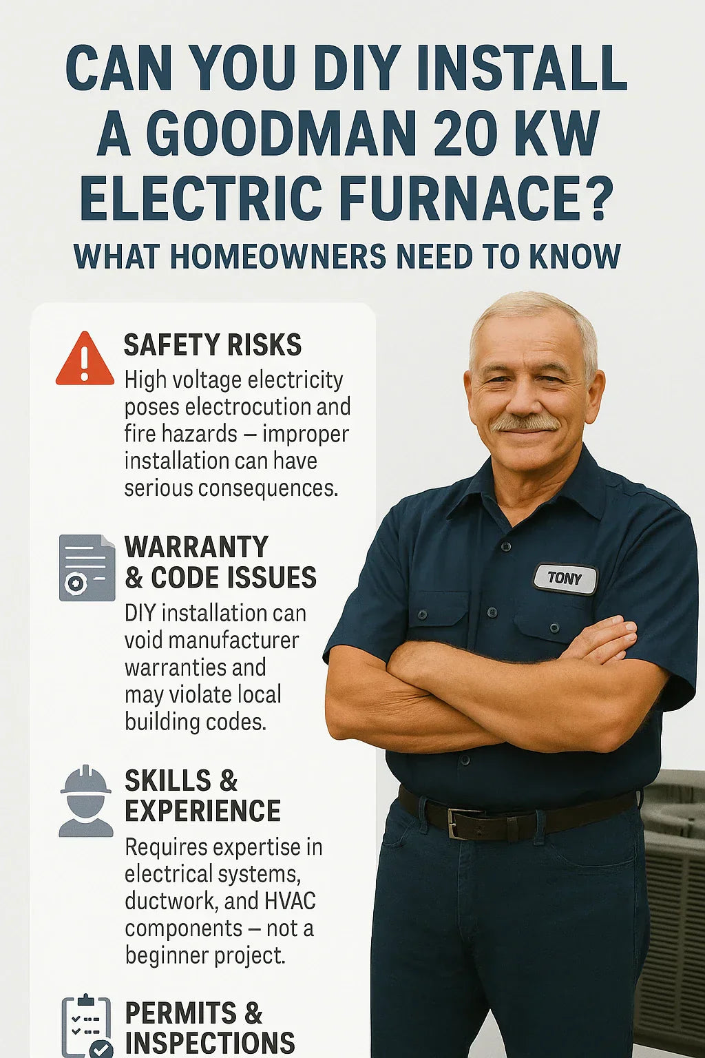 Can You DIY Install a Goodman 20 kW Electric Furnace? What Homeowners Need to Know