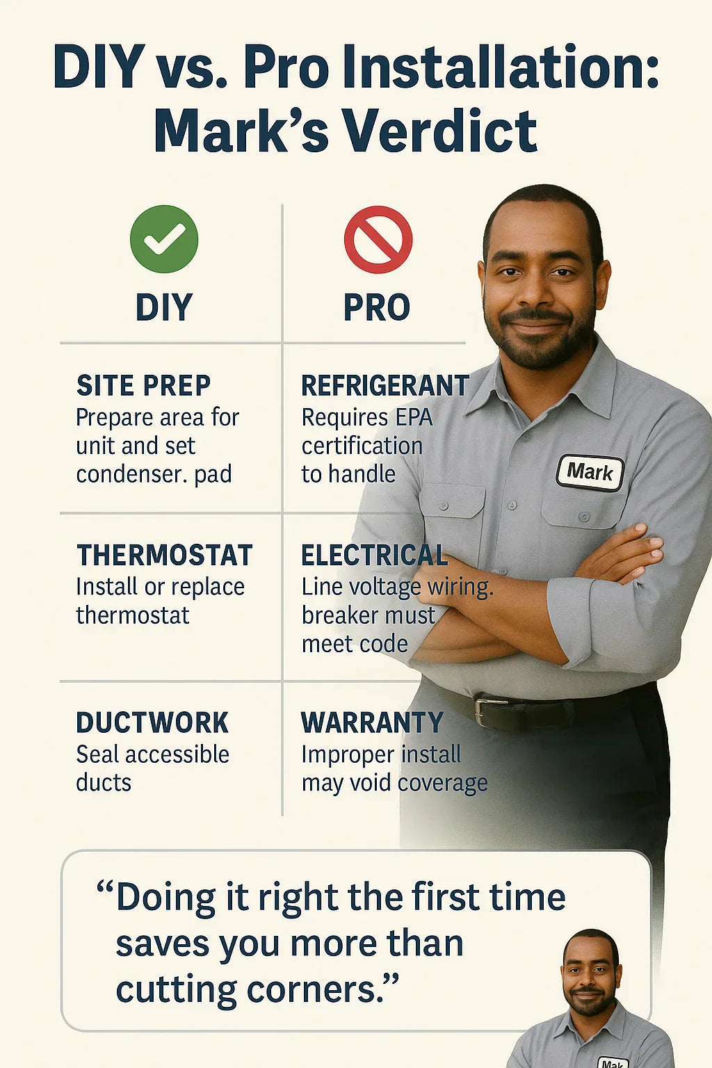 Can You DIY a 2.5 Ton Goodman Install or Should You Call a Pro?