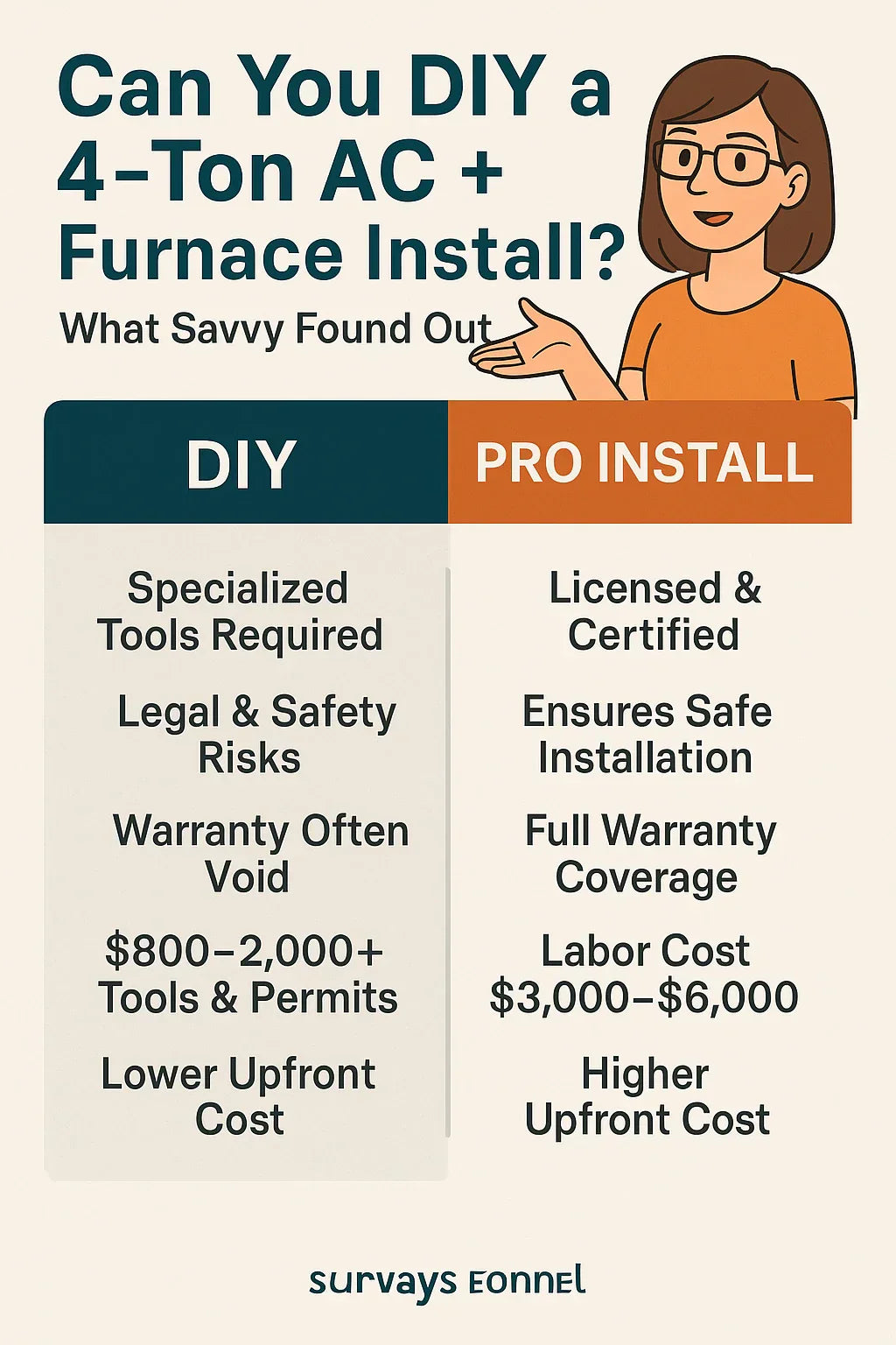 Can You DIY a 4-Ton AC + Furnace Install What Savvy Found Out