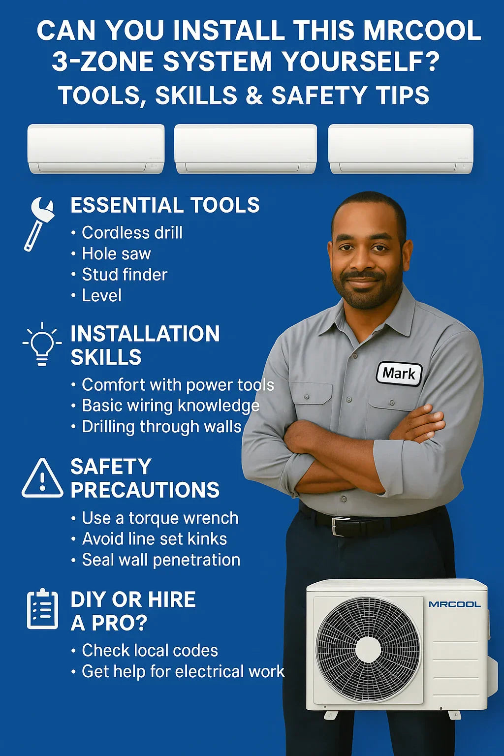Can You Install This MRCOOL 3-Zone System Yourself Tools, Skills & Safety Tips