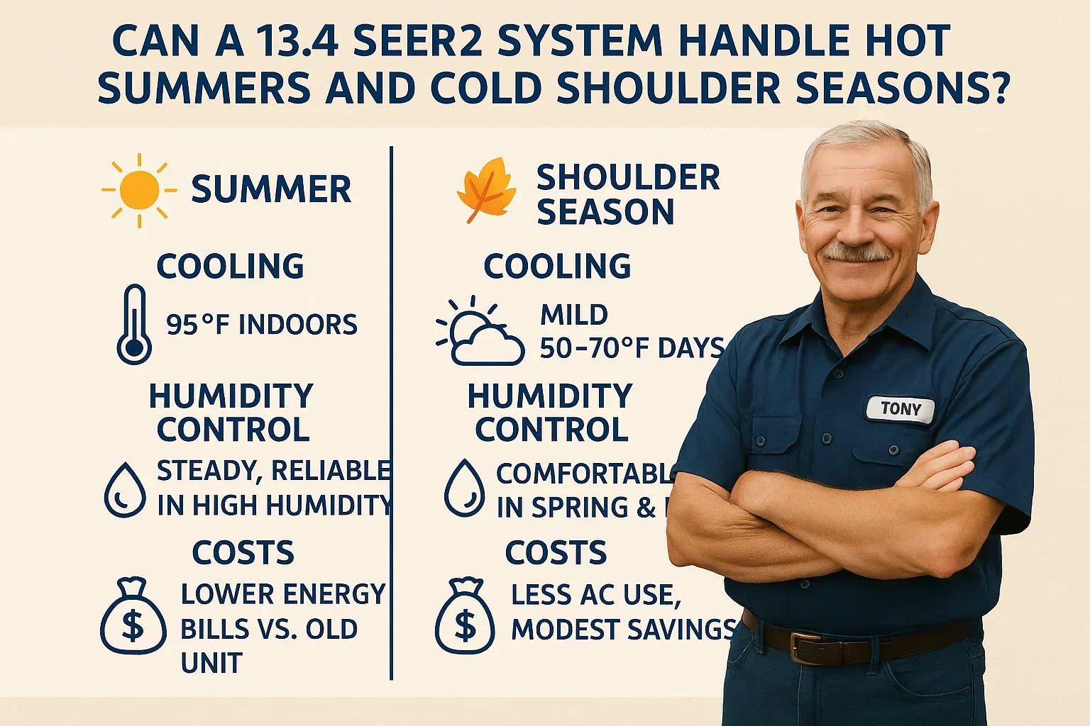 Can a 13.4 SEER2 System Handle Hot Summers and Cold Shoulder Seasons?
