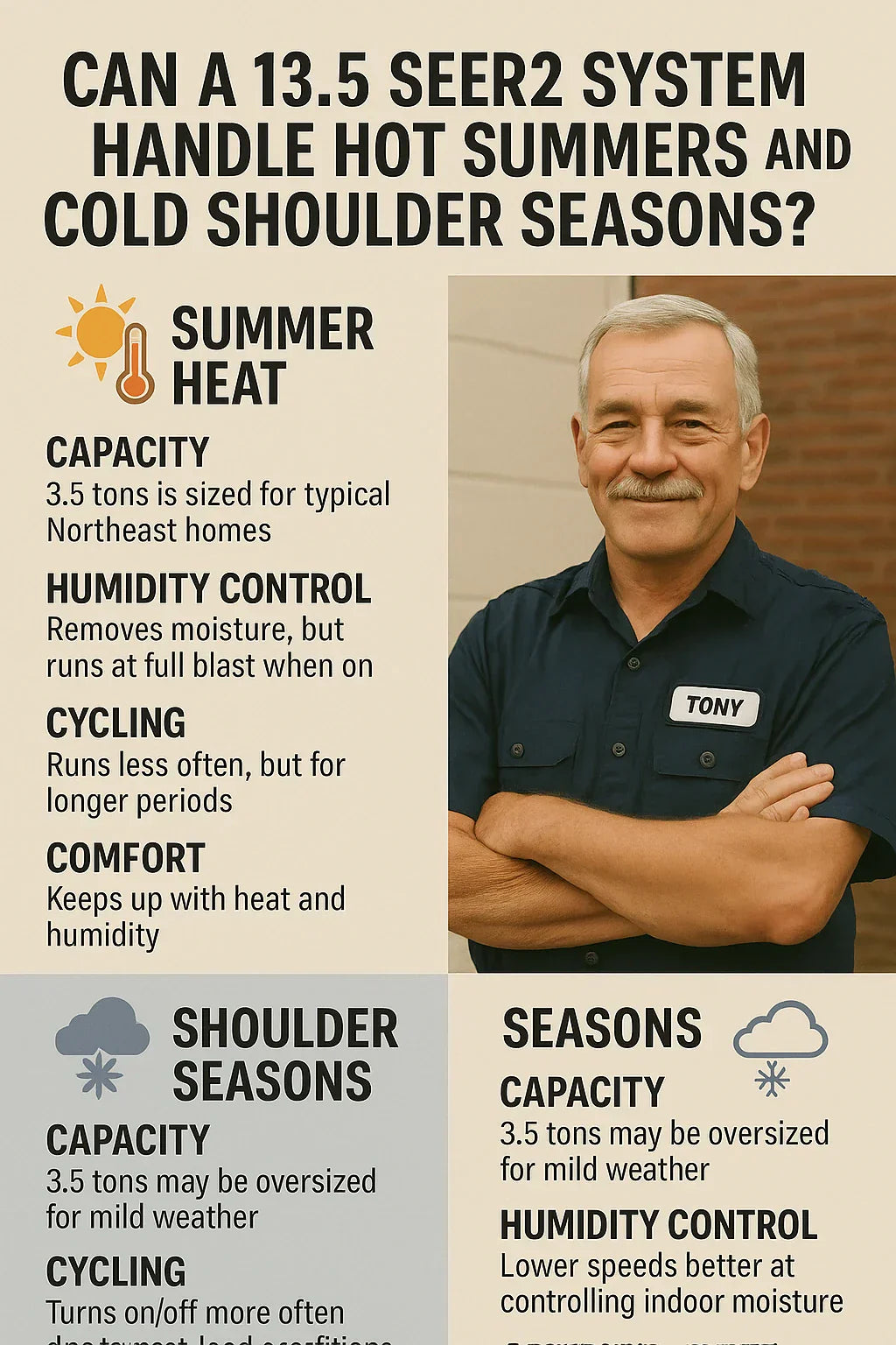 Can a 13.5 SEER2 System Handle Hot Summers and Cold Shoulder Seasons