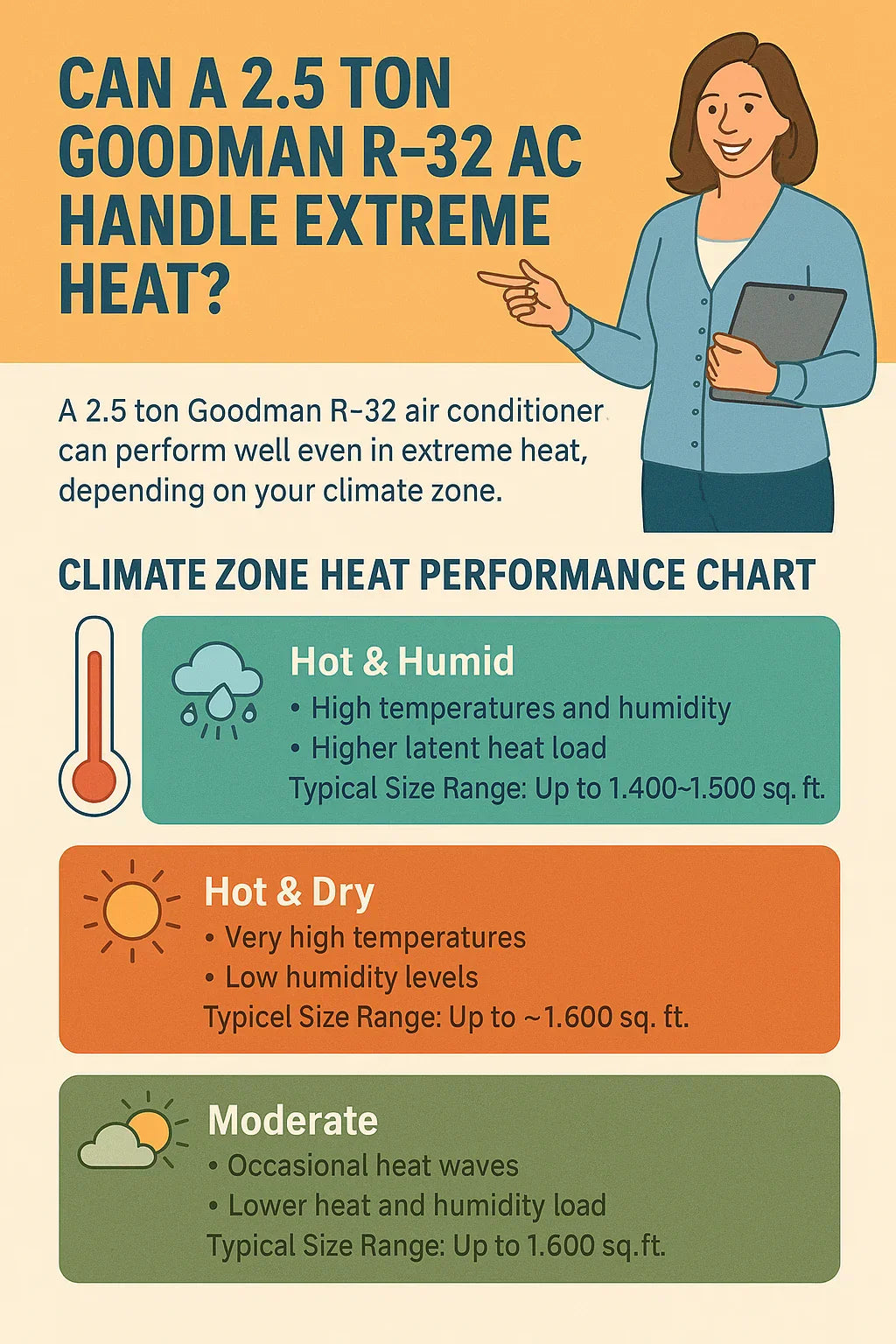 Can a 2.5 Ton Goodman R-32 AC Handle Extreme Heat Real-World Climate Performance