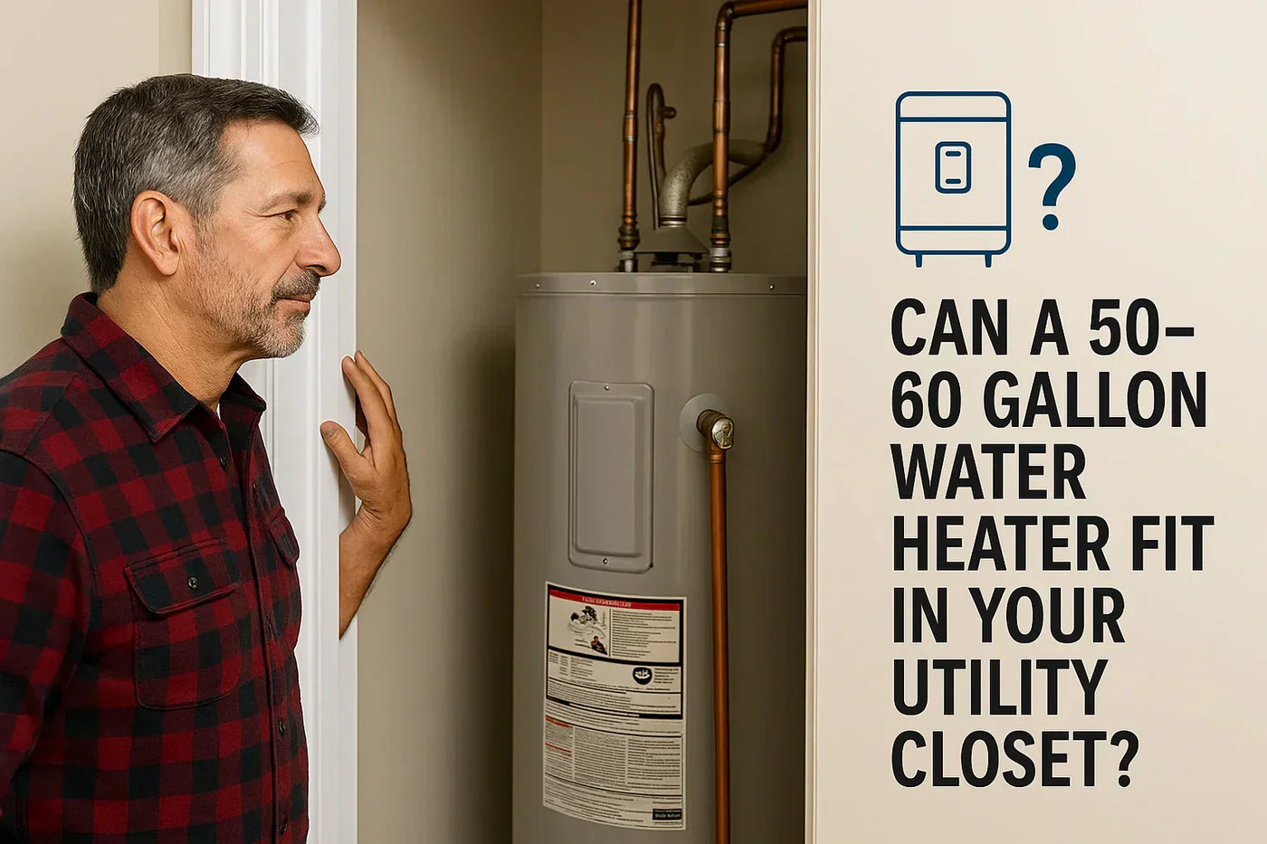 Can a 50–60 Gallon Water Heater Fit in Your Utility Closet?