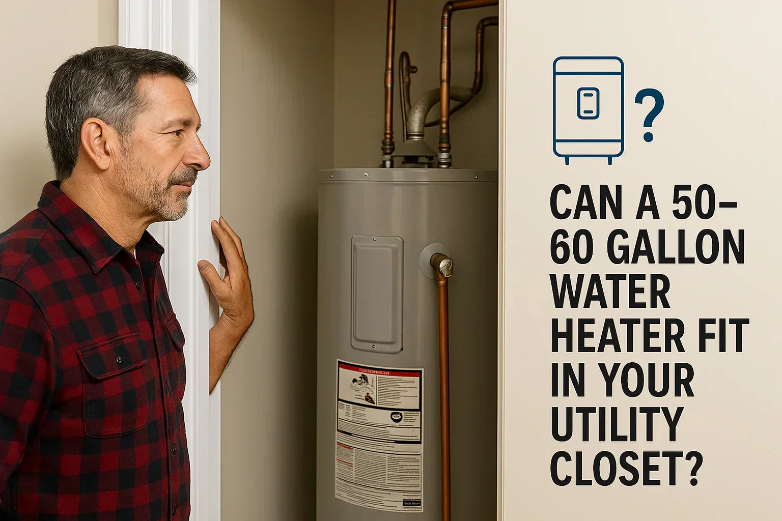 Can a 50–60 Gallon Water Heater Fit in Your Utility Closet?