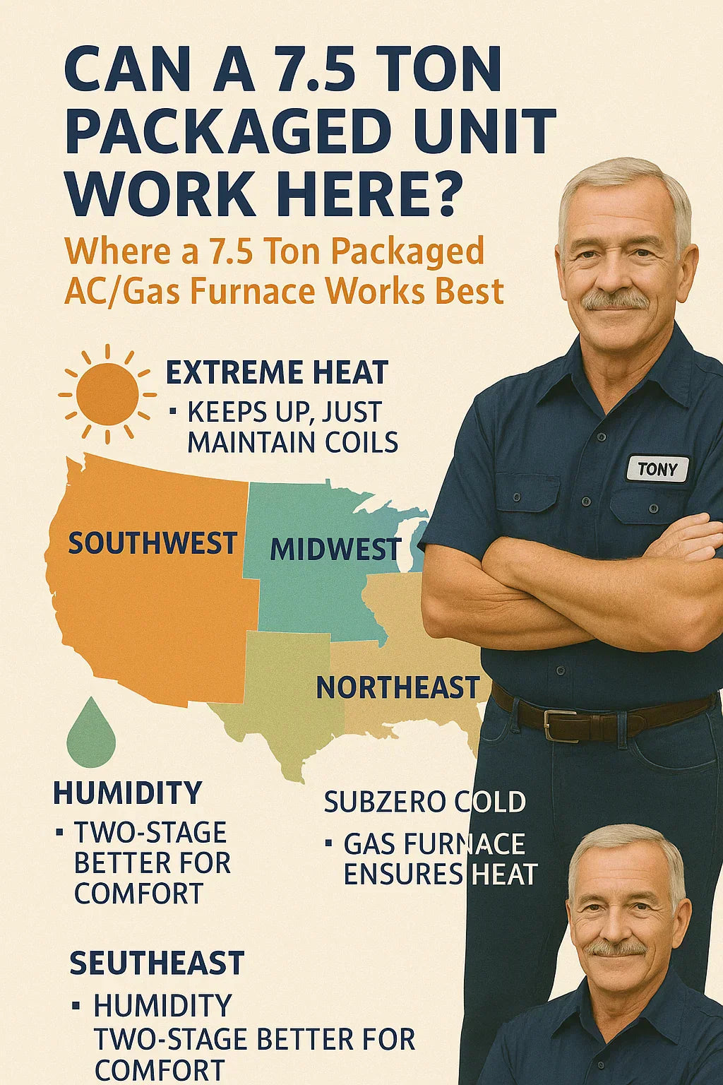 Can a 7.5 Ton Packaged AC Handle Extreme Heat and Cold Real-World Climate Performance