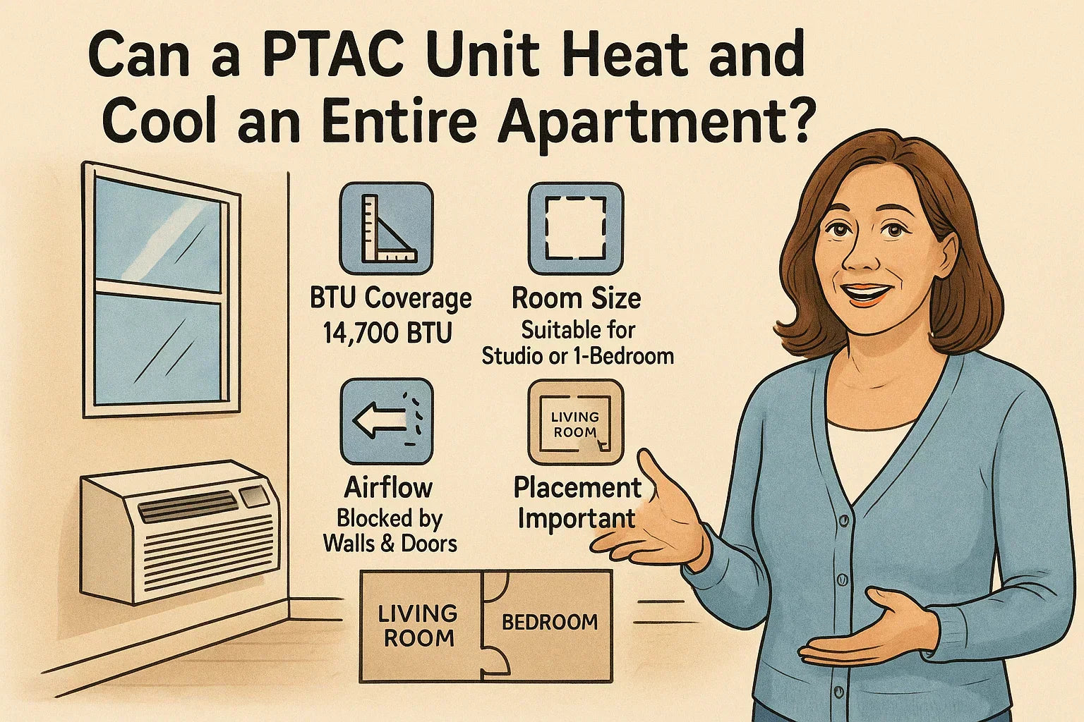 Can a PTAC Unit Heat and Cool an Entire Apartment?
