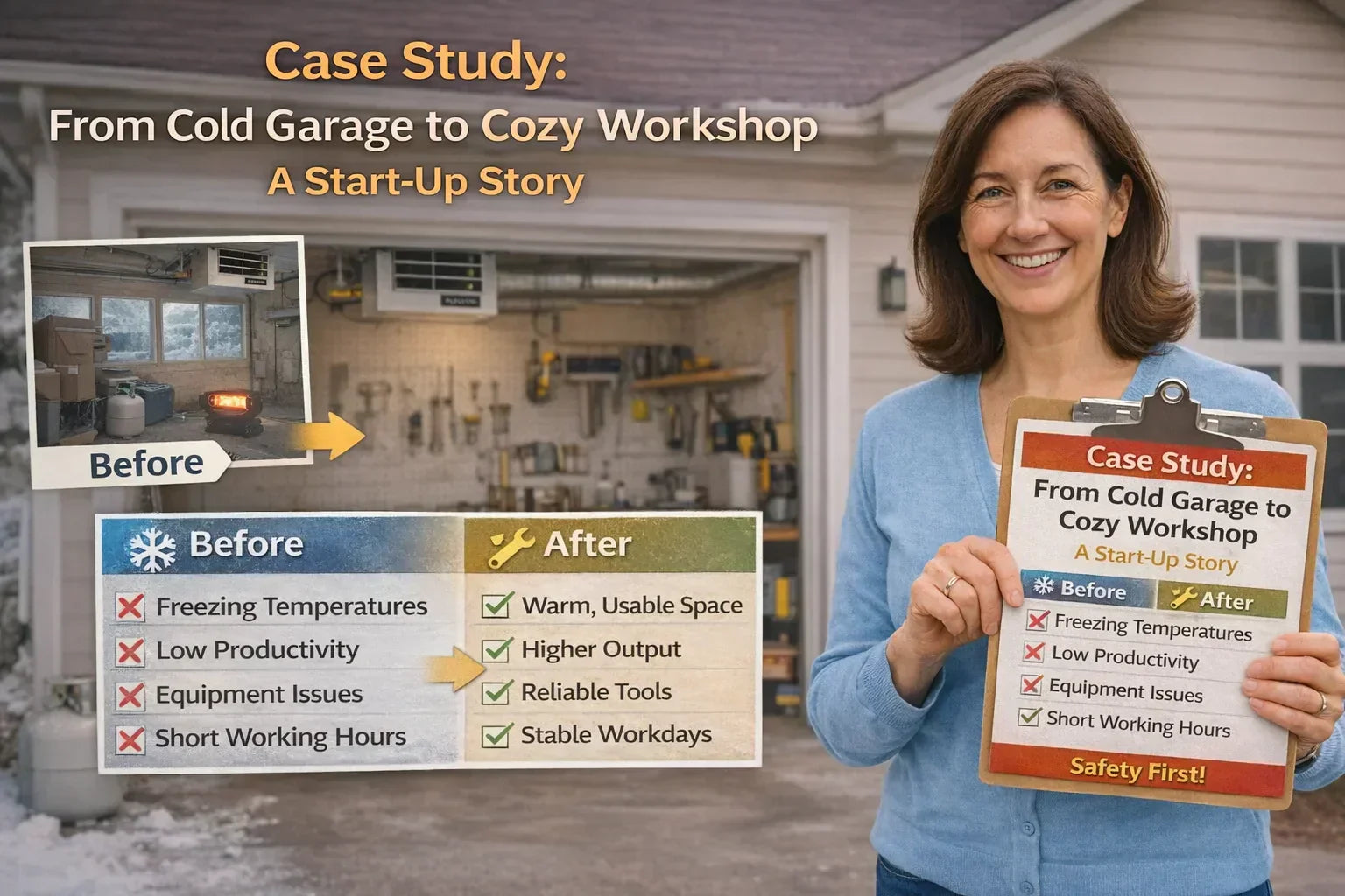 Case Study: From Cold Garage to Cozy Workshop — A Start-Up Story