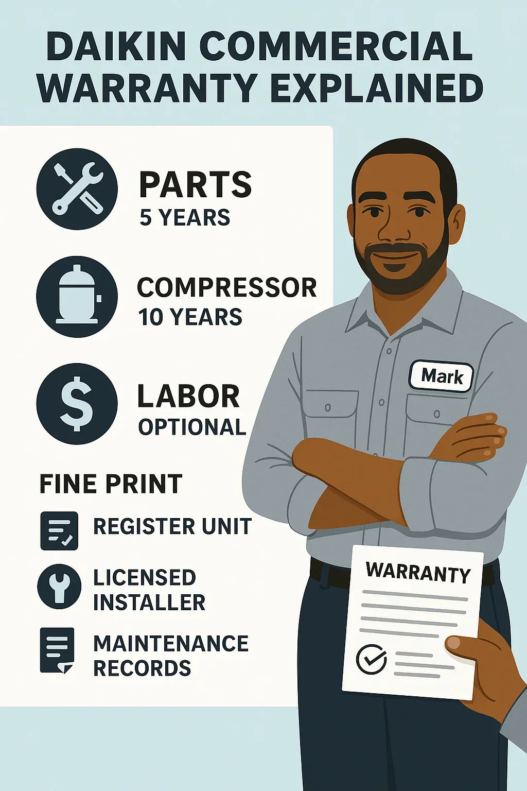 How Daikin’s Commercial Warranty Works (and What Mark Learned Reading the Fine Print)