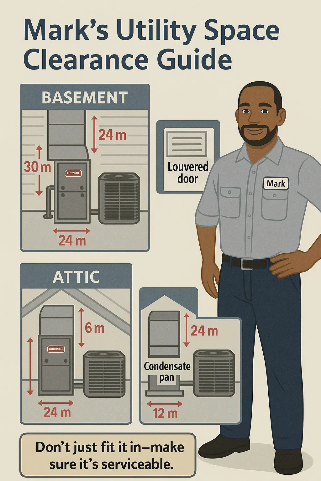 Clearance & Fit Will a 2.5 Ton Goodman System Work in Your Utility Space