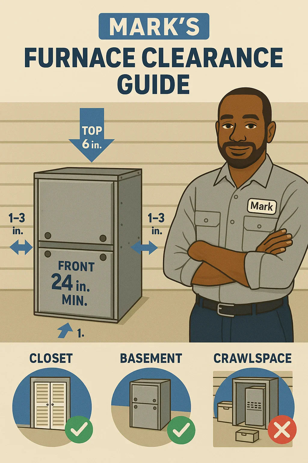 Clearance & Utility Space Fit Will a 40,000 BTU Furnace Work in Your Closet or Basement