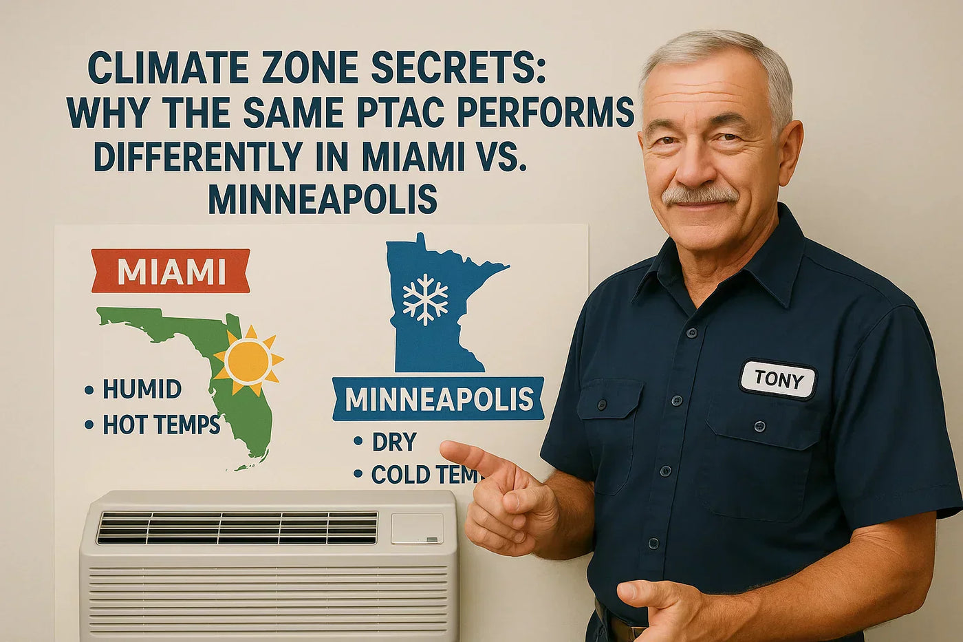 Climate Zone Secrets: Why the Same PTAC Performs Differently in Miami vs. Minneapolis