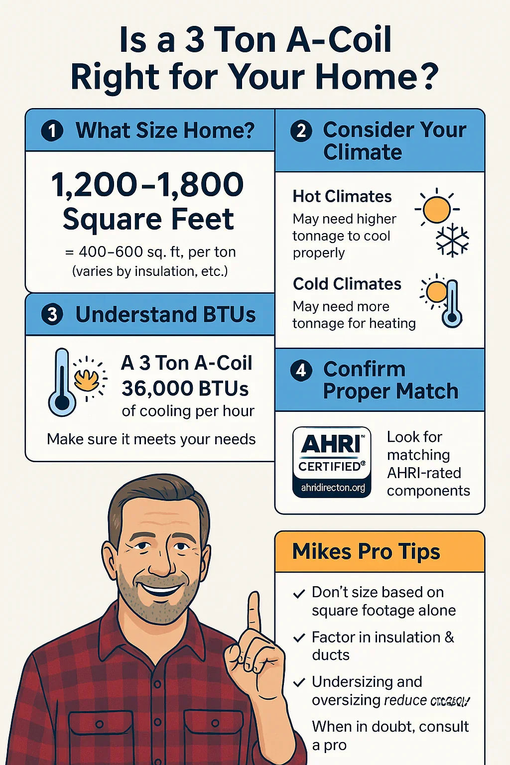 Coil Sizing 101 Is a 3 Ton A-Coil the Right Fit for Your Home