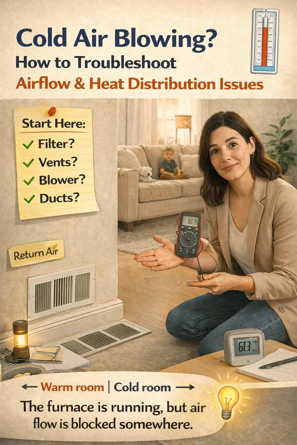 Cold Air Blowing? How to Troubleshoot Airflow & Heat Distribution Issues