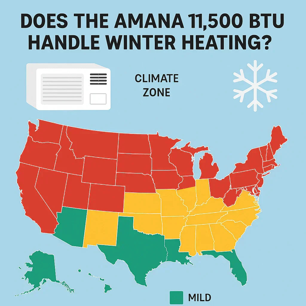 Cold Climate Comfort: Does the Amana 11,500 BTU Handle Winter Heating