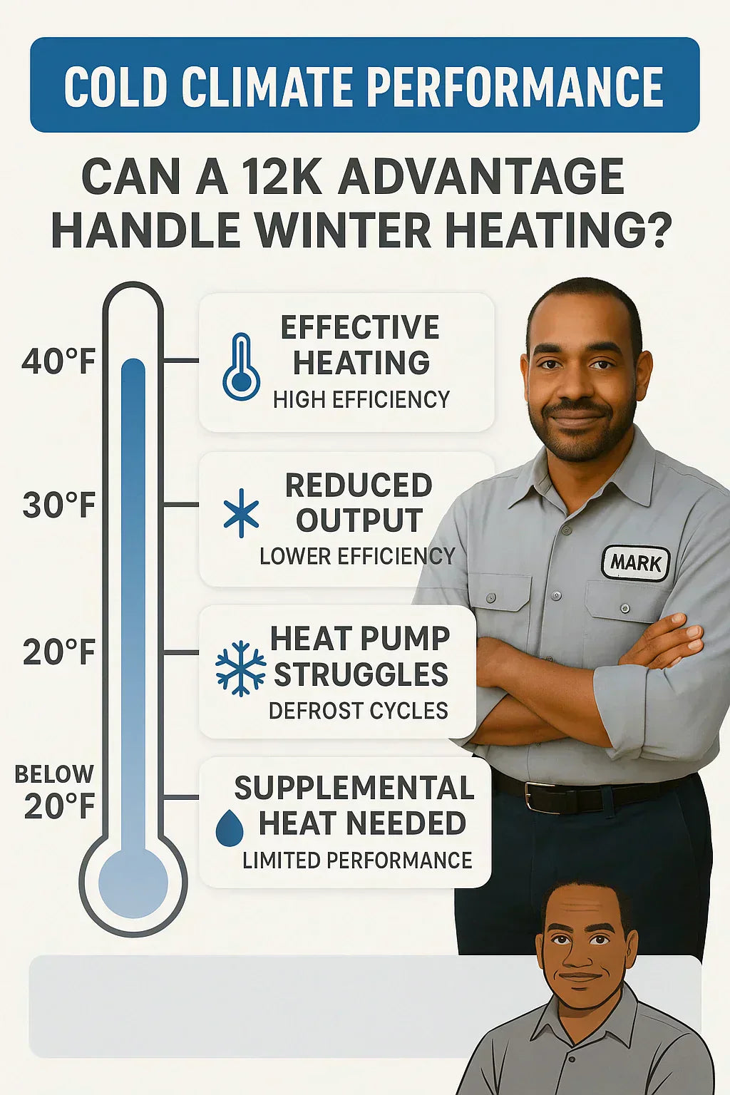 Cold Climate Performance: Can a 12k Advantage Handle Winter Heating?