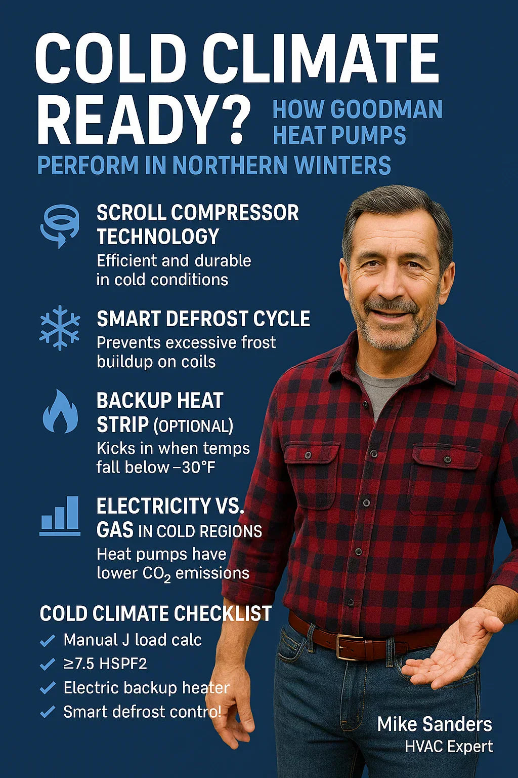 Cold Climate Ready? How Goodman Heat Pumps Perform in Northern Winters
