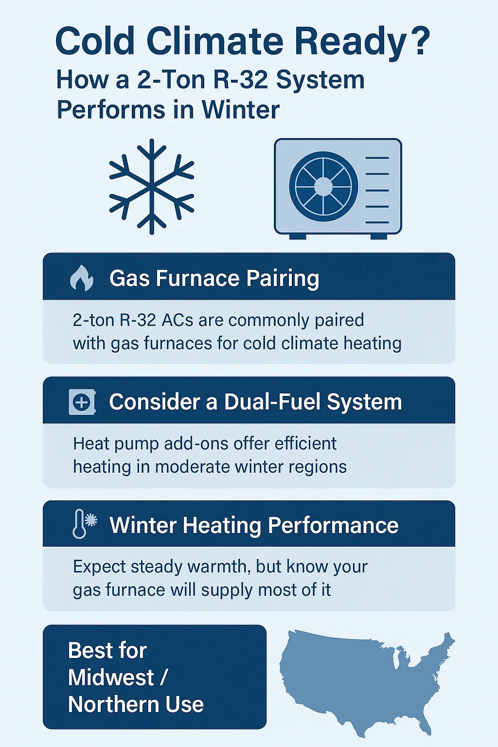 Cold Climate Ready How a 2-Ton R-32 System Performs in Winter