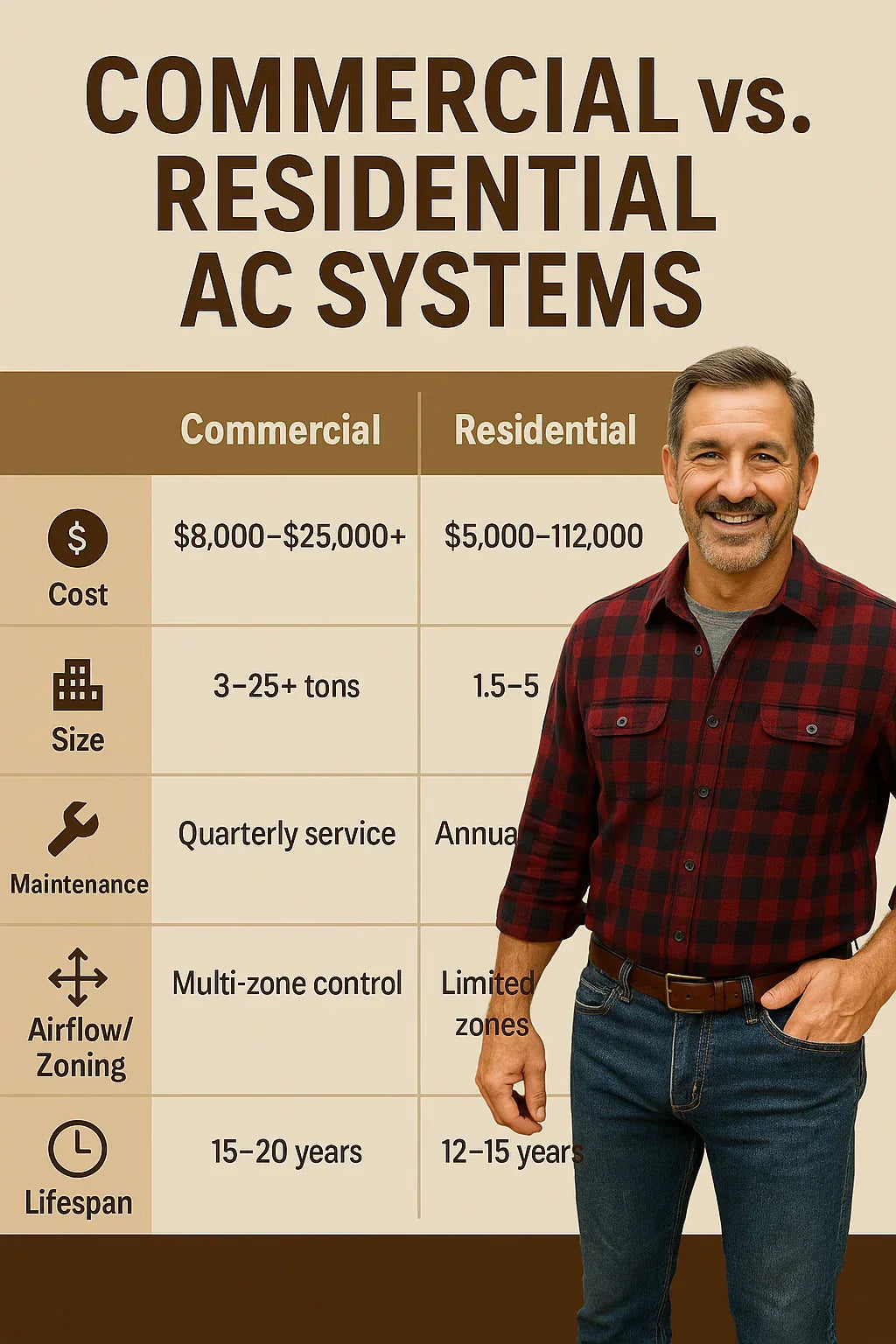 Commercial vs. Residential AC Systems: Which One Do You Really Need?