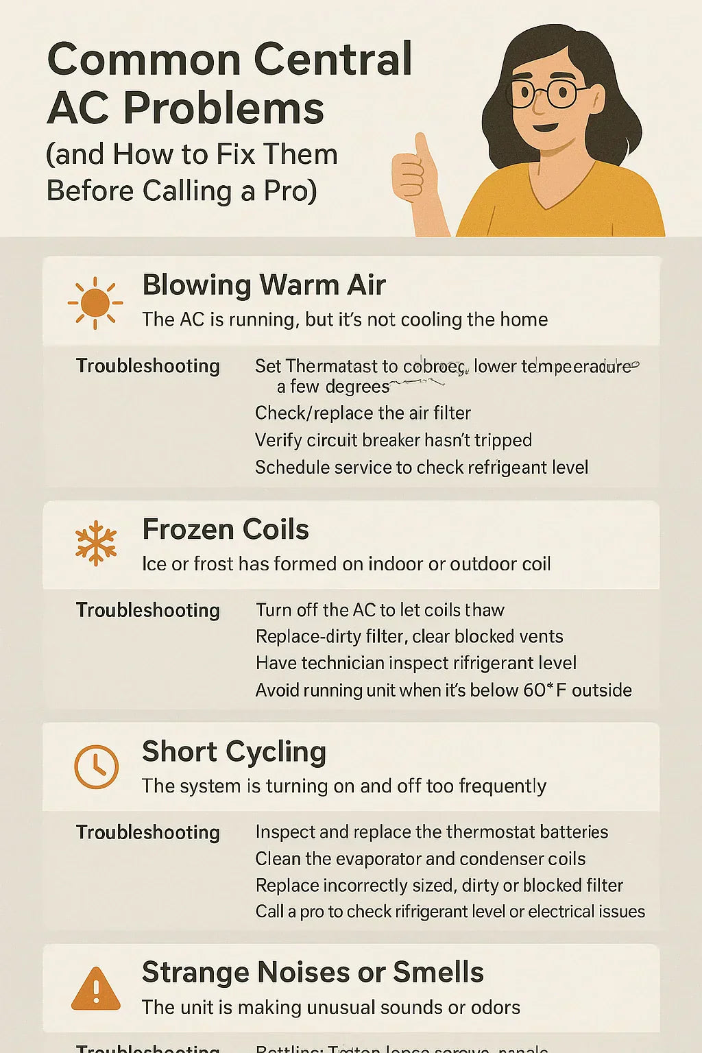 Common Central AC Problems (and How to Fix Them Before Calling a Pro)