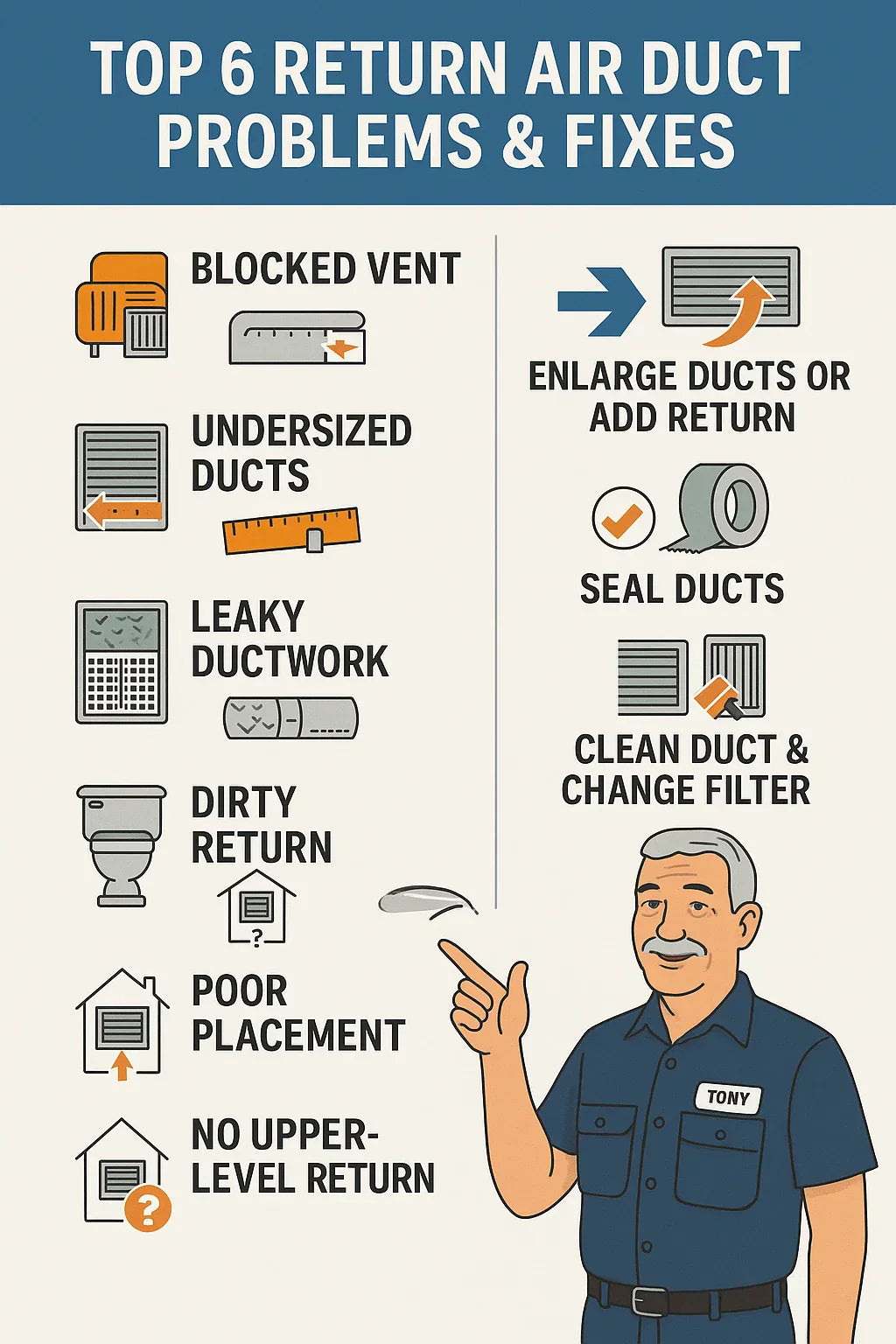 Common Return Air Duct Problems (and How to Fix Them)